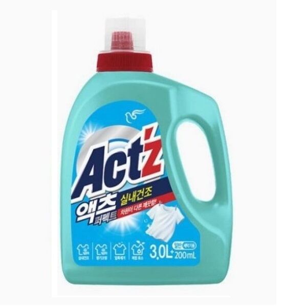 Концентрированный гель PIGEON Act'z для стирки белья для машин с вертикальной загрузкой (для сушки в помещении), 3,2 л