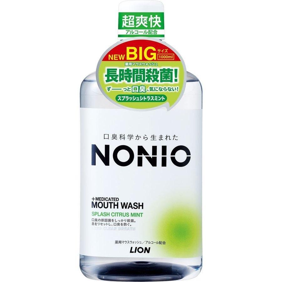 Ежедневный зубной ополаскиватель LION &quot;Nonio&quot; с длительной защитой от неприятного запаха (аромат цитрусовых и мяты), 1000 мл