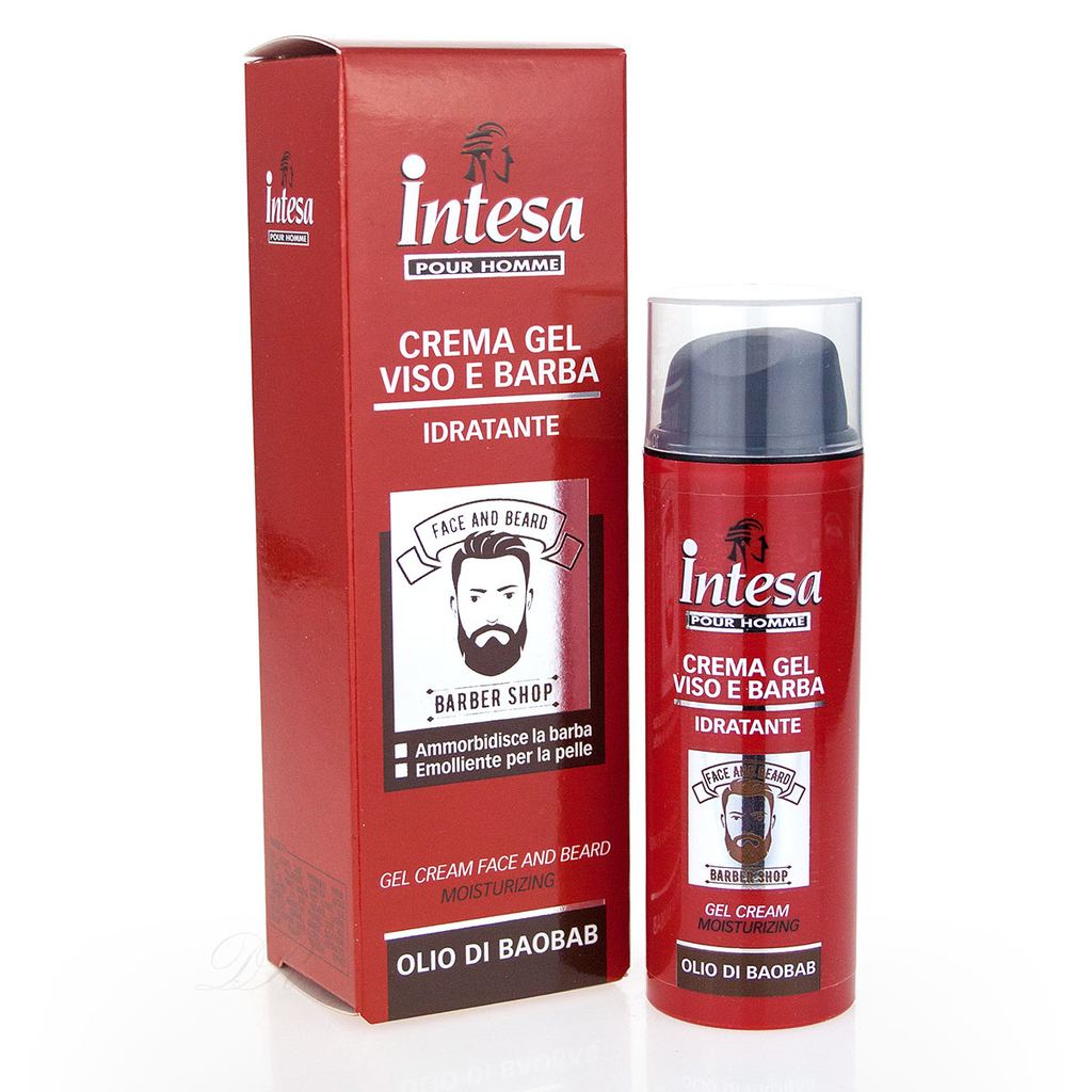 Крем-гель для лица и бороды с маслом баобаба, INTESA, 50 мл