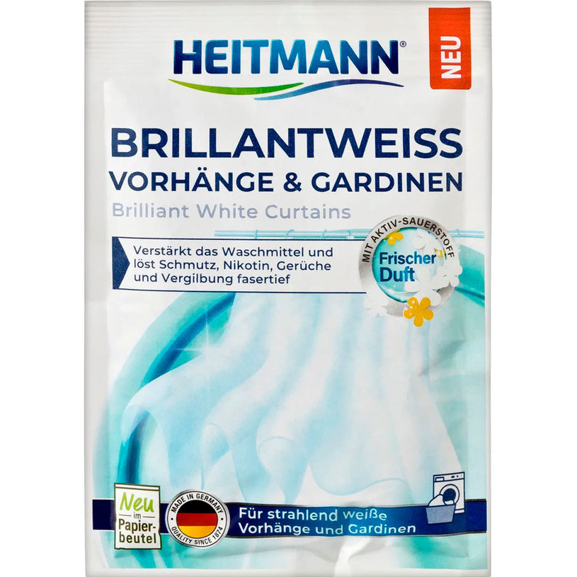 Средство для блеска белых штор и гардин Heitmann 50 гр