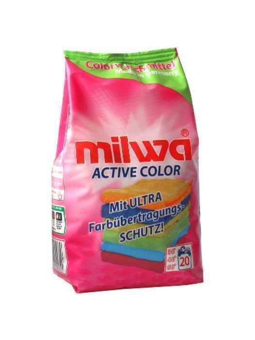 Концентрированный порошок для стирки цветного белья MILWA ACTIVE COLOR 1,34 кг