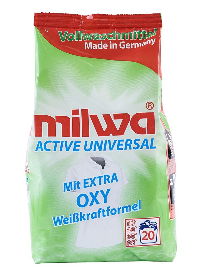 Концентрированный порошок для стирки белого белья MILWA ACTIVE OXY 1,34 кг