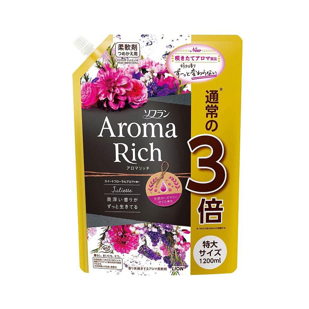 Кондиционер для белья LION Aroma Rich Juliette / Джульетт с ароматом натуральных масел 1,2 л