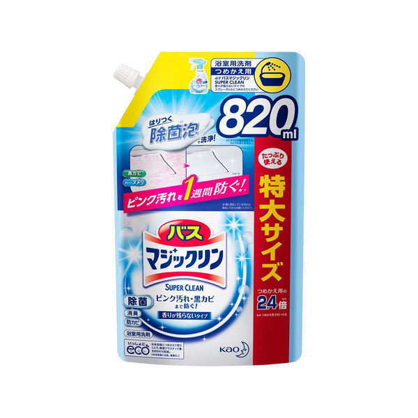 Жидкость чистящая KAO Magiсclean для ванны (предотвращающая образование розовой и чёрной плесени) 820 мл (М/У с крышкой)