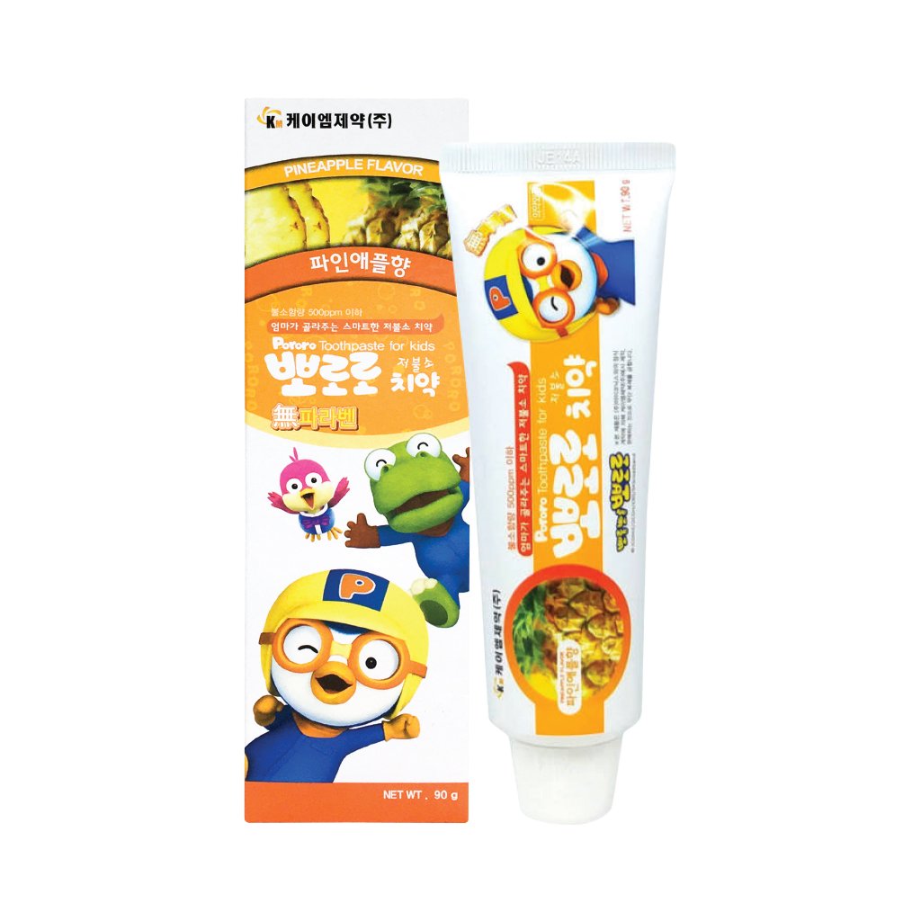 Зубная паста KM Pororo для детей от 3 лет, со вкусом ананаса, 90 г