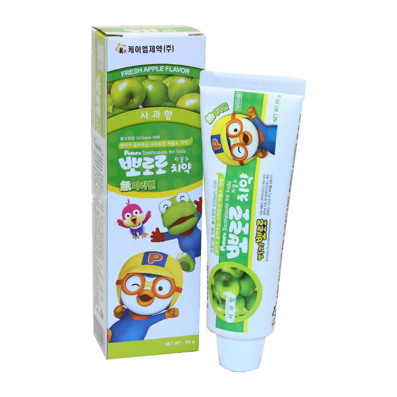 Зубная паста KM Pororo для детей от 3 лет, со вкусом яблока, 90 г