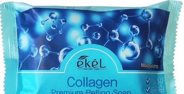Отшелушивающее косметическое мыло EKEL с коллагеном, для всех типов кожи, 150 г