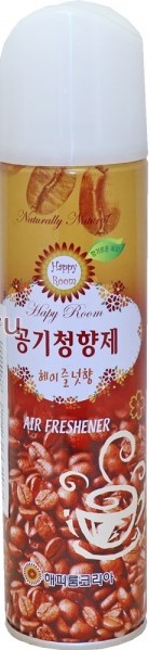Освежитель воздуха аэрозоль HAPPYROOM (кофе с орехами), повышенной концентрации, 300 мл