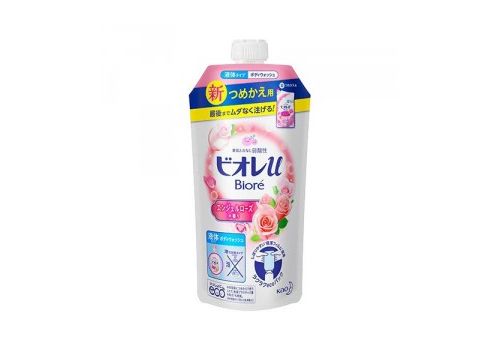 Увлажняющий гель для душа KAO BIORE U для всех типов кожи (роза), 340 мл