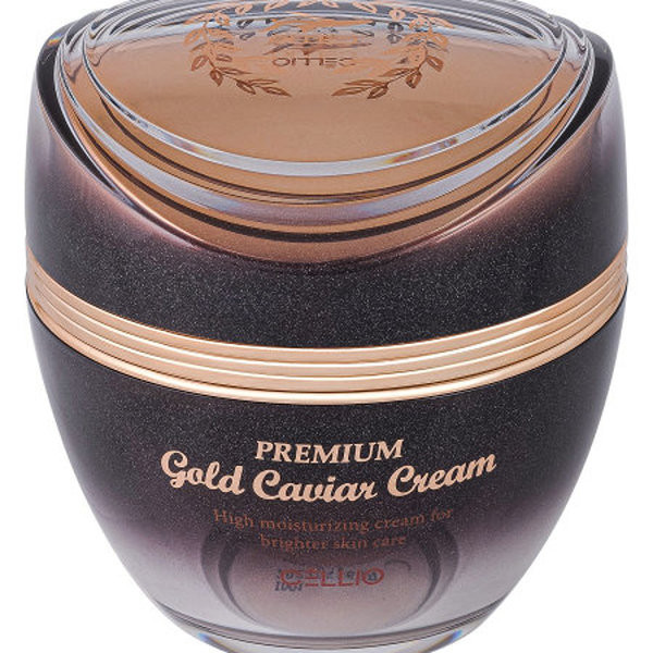 Омолаживающий глубокоувлажняющий крем для лица CELLIO с экстрактом икры и золотом, для всех типов кожи, 50 мл