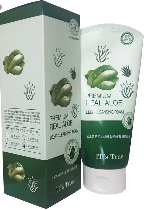 Глубоко очищающая пенка CELLIO для умывания и снятия макияжа с экстрактом алое, для всех типов кожи, 150 мл