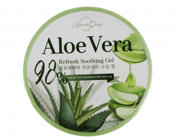 Освежающий и успокаивающий гель для лица и тела GRACE DAY с экстрактом алое вера, для всех типов кожи, 300 мл