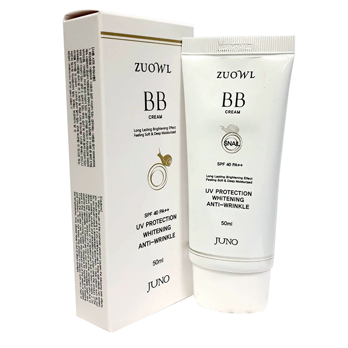 ВВ крем для лица JUNO SPF40 с секретом улитки, 50 мл