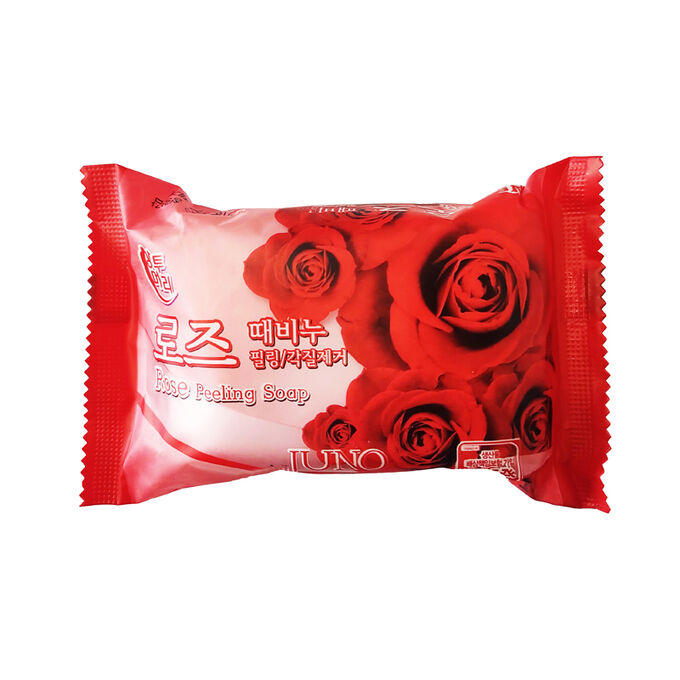 Косметическое ароматное мыло-пилинг JUNO (роза) 120 г