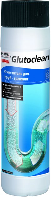 Очиститель для труб Glutoclean, гранулят, 600 гр