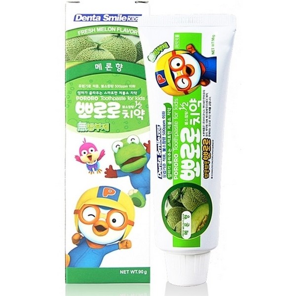 Зубная паста KM Pororo для детей от 3 лет, со вкусом дыни, 90 гр
