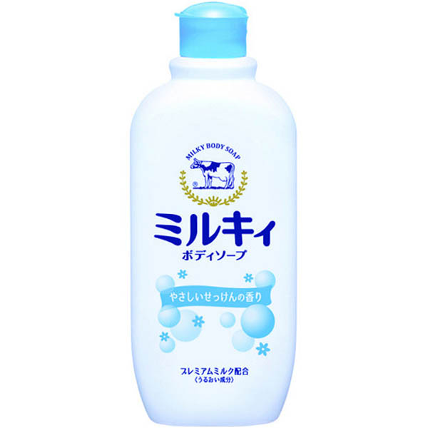 Молочное увлажняющее жидкое мыло для тела COW с ароматом цветочного мыла "Milky Body Soap", 300 мл