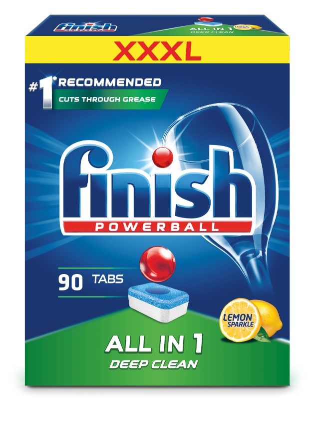 Таблетки для посудомоечных машин Finish all in 1 Lemon 90 шт.