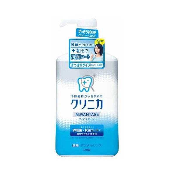 Зубной эликсир LION "Clinica Dental Advantage" свежесть дыхания аромат цитрус, 900 мл