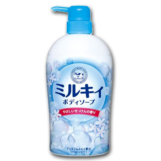 Увлажняющее жидкое мыло-пенка COW для тела с ароматом цветочного мыла &quot;Milky Body Soap&quot; 600 мл (дозатор)