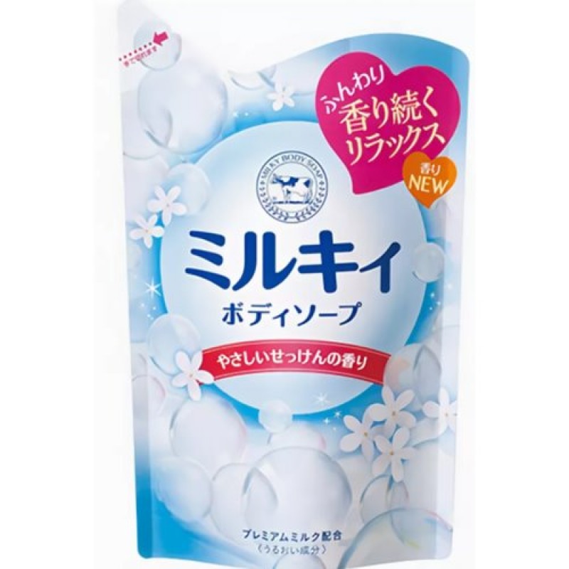 Увлажняющее жидкое мыло-пенка COW для тела с ароматом цветочного мыла "Milky Body Soap" 480 мл (МУ)
