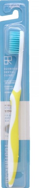 Зубная щетка KM &quot;EGOROUND&quot; c тонкими щетинками и современной ручкой (с ксилитолом / мягкая)