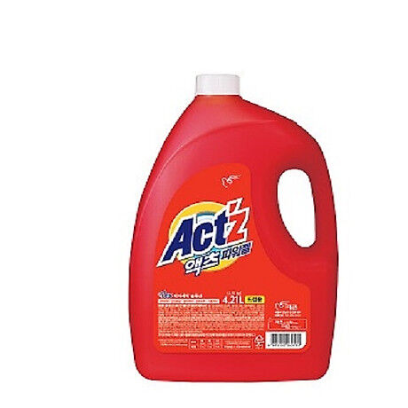 Концентрированный гель PIGEON "Act’z Power Gel" для стирки белья для машин с вертикальной загрузкой (с ферментами, аромат свежих цветов) 4,21 л