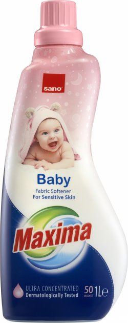 Кондиционер для детского белья SANO Maxima Baby для чувствительной кожи, 1 л