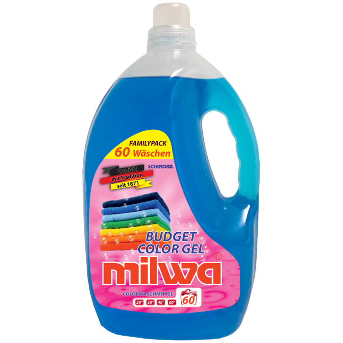 Гель для стирки Milwa Budget Color Gel для цветного белья, 3 л