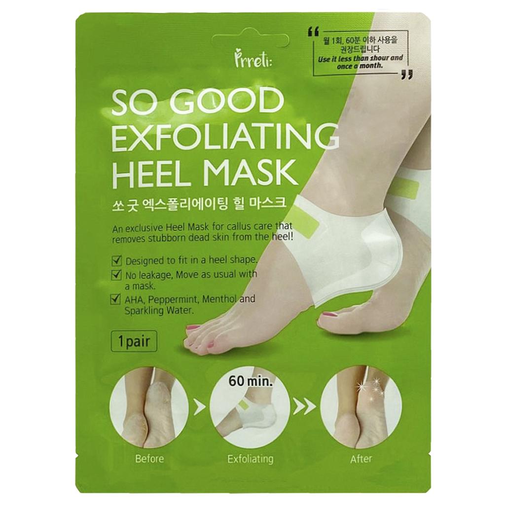 Пилинг-маски для пяток PRRETI Exfoliating Heel Mask, 1 пара