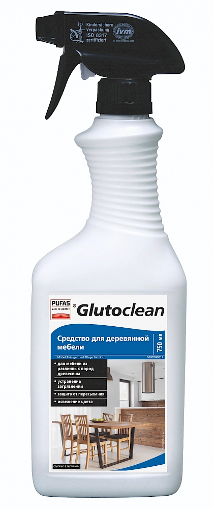 Средство для деревянной мебели Glutoclean, 750 мл
