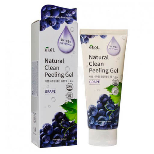 Гель скатка для лица EKEL с экстрактом черного Винограда, для всех типов кожи 180 мл