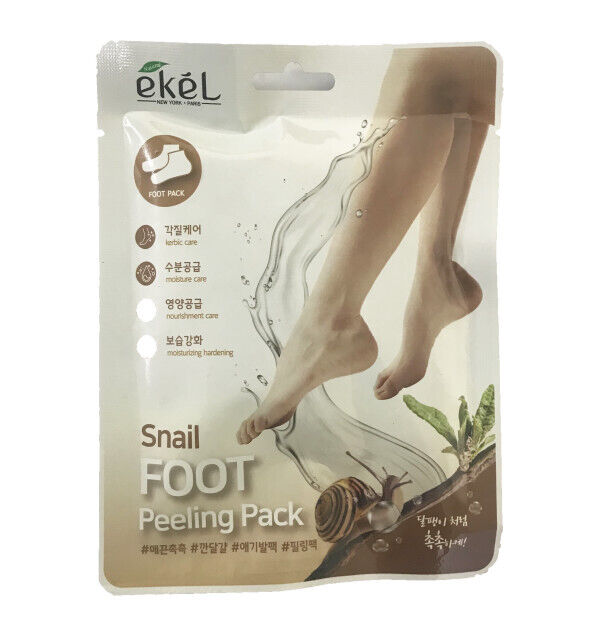 Педикюрные носочки для ног EKEL с муцином Улитки (для всех типов кожи) 40 гр