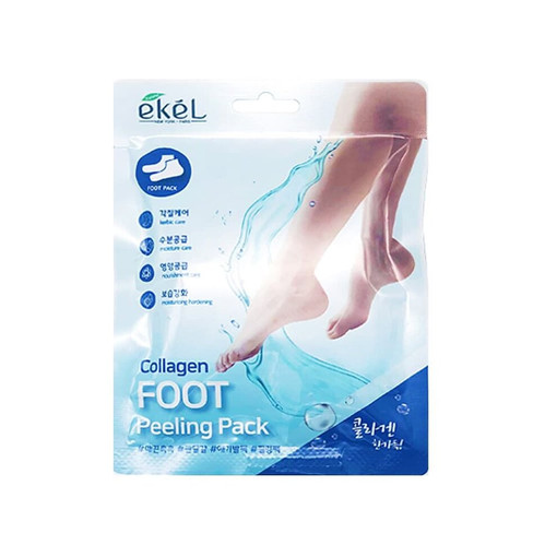 Педикюрные носочки для ног EKEL с Коллагеном (для всех типов кожи) 40 гр