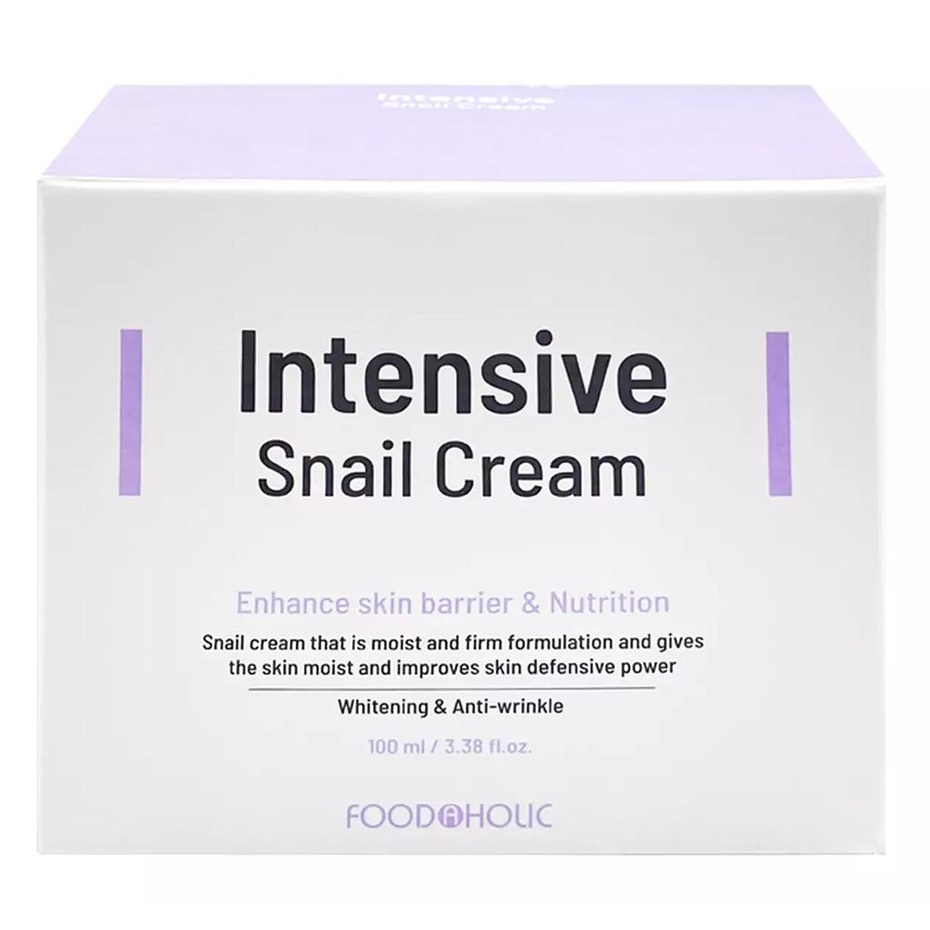 Антивозрастной питательный крем для лица FOODAHOLIC с муцином улитки для всех типов кожи, 100 мл