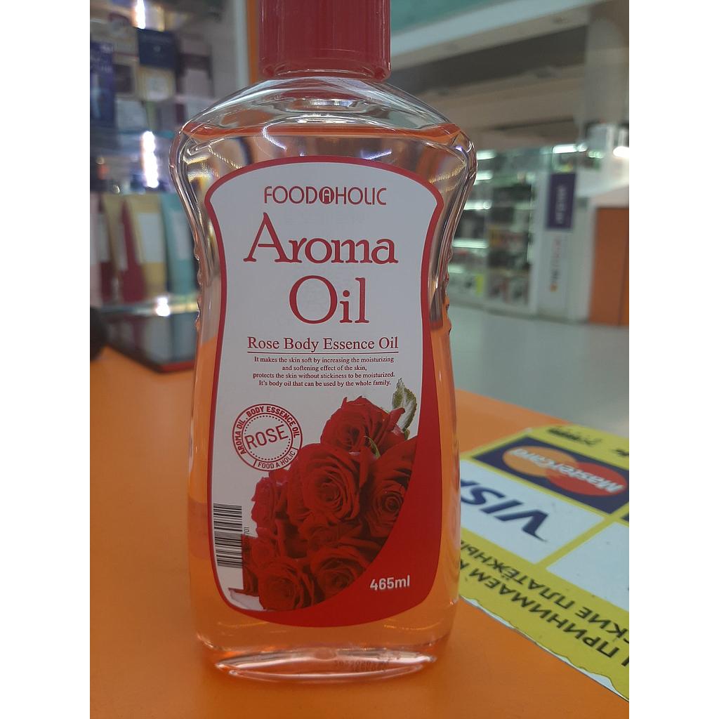 Ароматическое масло - эссенция FOODAHOLIC для ухода за лицом и телом с экстрактом лепестков роз для всех типов кожи 465 мл