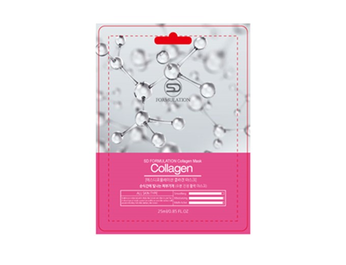 Маска тканевая GRACE DAY из натуральной целлюлозы с Коллагеном, для всех типов кожи, 27 мл