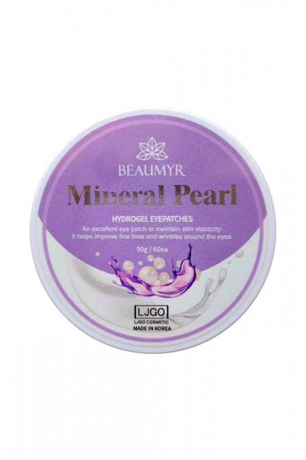 Гидрогелевые патчи JUNO для кожи вокруг глаз с жемчугом и минеральной водой, для всех типов кожи 90 гр (60 шт.)