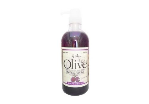 Увлажняющая пена для ванны, гель для душа OLIVE с экстрактом оливы и виноградных косточек, 750 мл