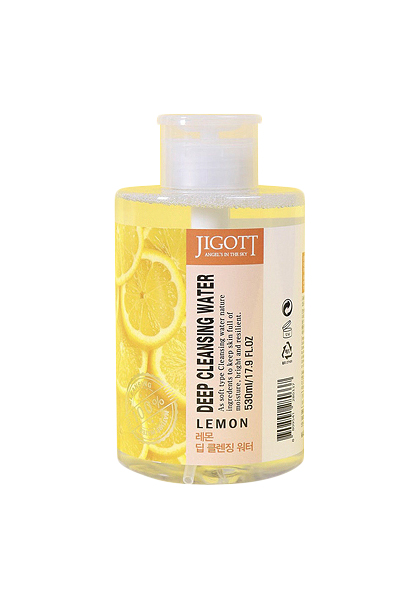 Мицеллярная вода Jigott Lemon Deep Cleansing Water, 530 мл