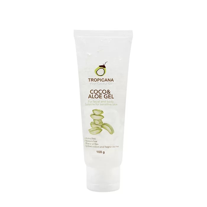 Гель для ухода за кожей лица и тела Tropicana Кокос и Алоэ, 100 гр