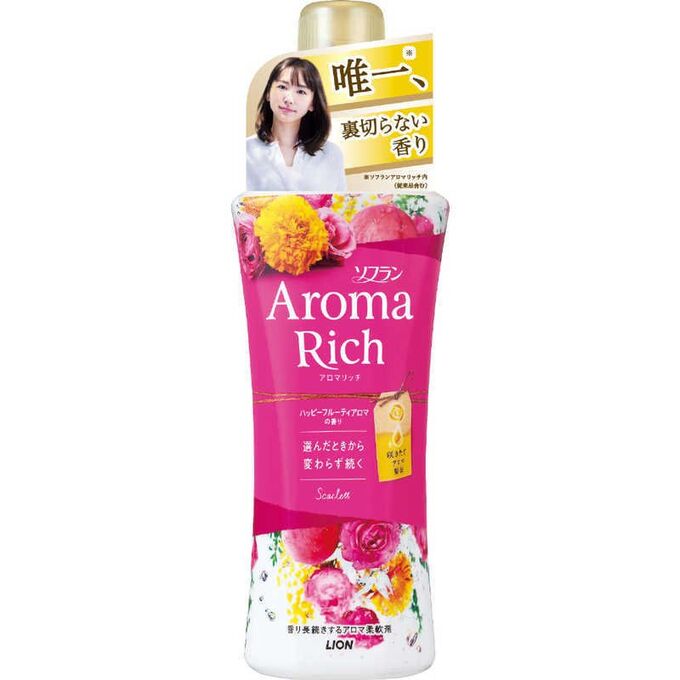 Кондиционер для белья LION Aroma Rich Scarlett / Скарлетт, женский аромат 520 мл