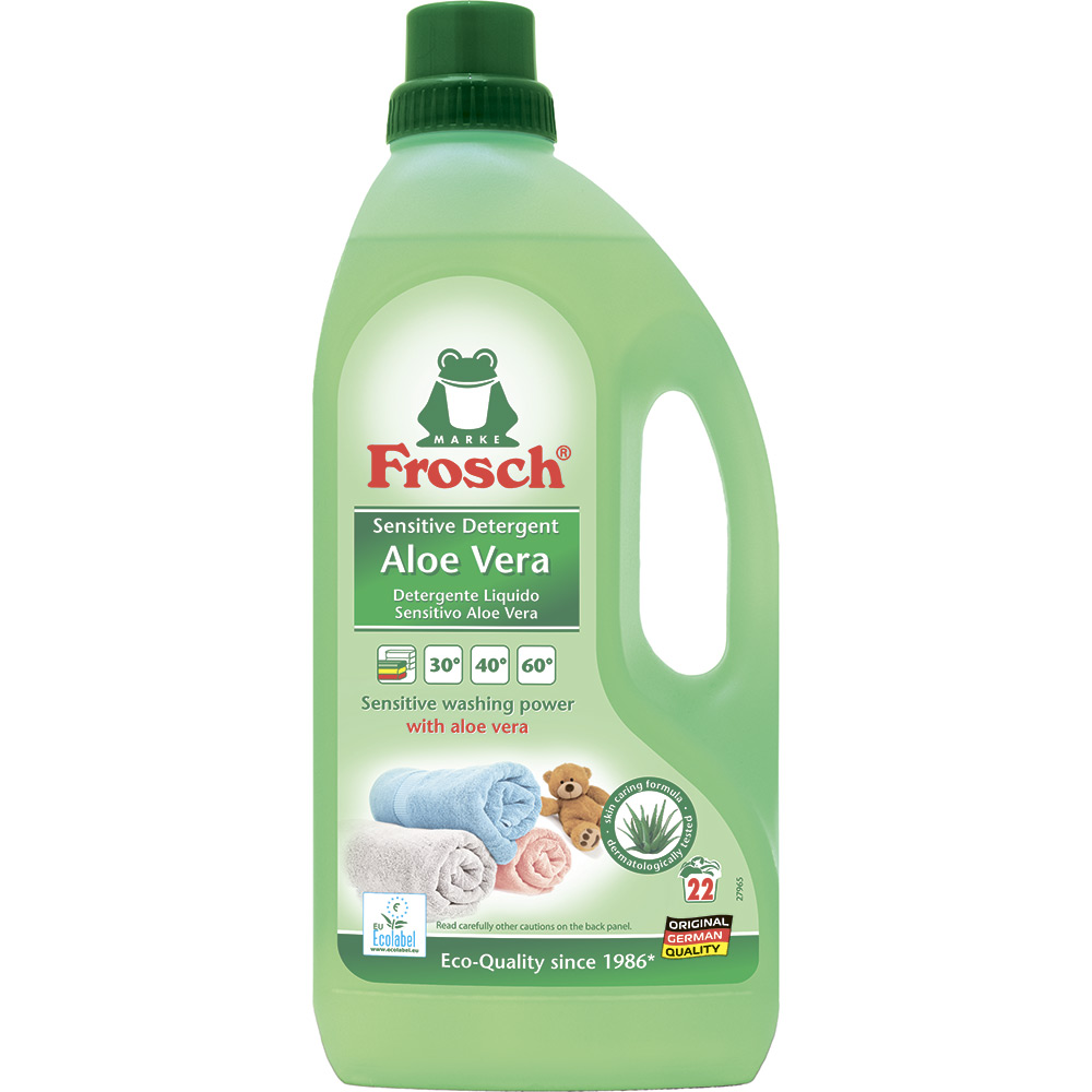Гель для стирки Frosch Sensitiv для белого белья, с ароматом Алоэ Вера 1,5 л