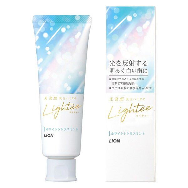 Зубная паста LION Lightee для восстановления белизны и красоты зубной эмали со вкусом мяты и цитруса 100 гр