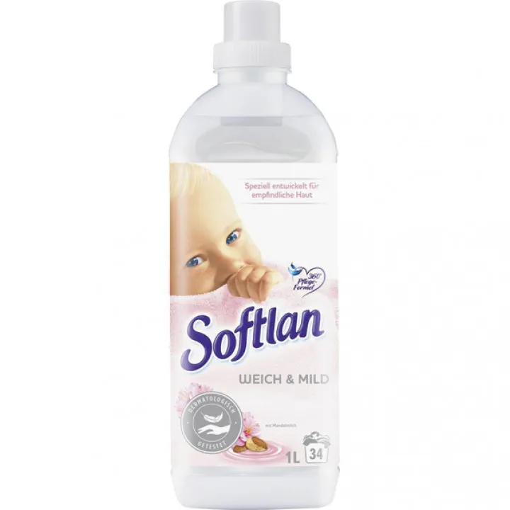 Ополаскиватель для белья Softlan Нежный и мягкий 1 л