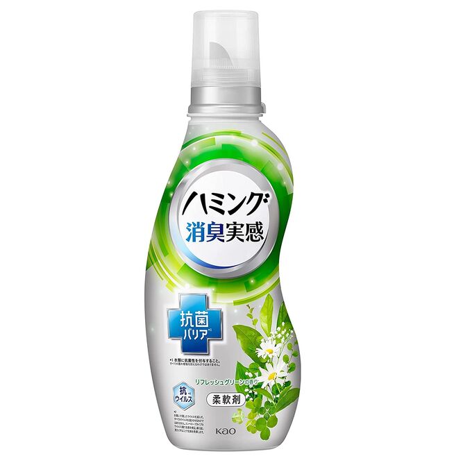 Кондиционер для белья KAO Humming (для сушки в помещении, аромат свежей зелени) 530 мл