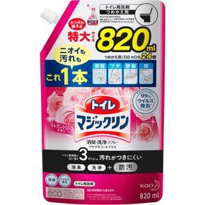Чистящее и дезодорирующее пенящееся средство KAO Magiсclean для туалета с ароматом розы 820 мл