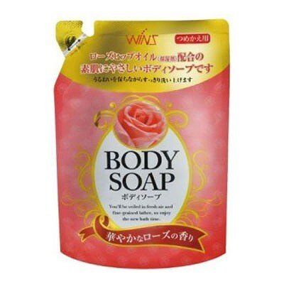 Крем-мыло для тела NIHON Wins Body Soap Rose с розовым маслом и богатым ароматом 400 мл