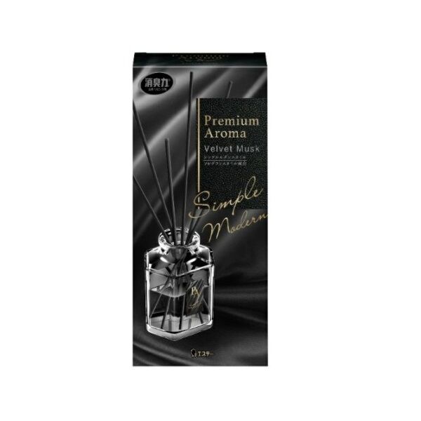 Освежитель воздуха для комнаты ST SHOSHU RIKI Бархатный мускус (стеклянный флакон + наполнитель + палочки) 50 мл