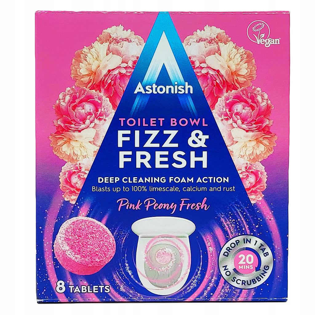 Чистящее средство для унитазов ASTONISH FIZZ&amp;FRESH  8 x 25 гр